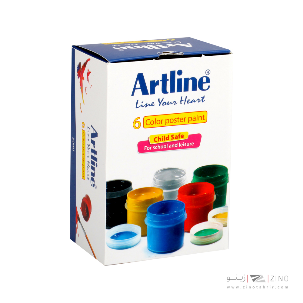 گواش 6رنگ پلاستیکی آرتلاین